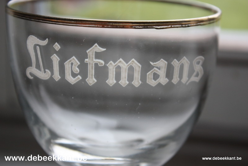 Kelkglas brouwerij Liefmans gouden boord 